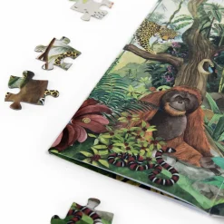 Outlet Moulin Roty Puslespil med 350 brikker - Regnskoven