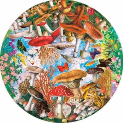 Best eeBoo Puslespil med 500 brikker - Svampe & sommerfugle