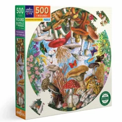 Best eeBoo Puslespil med 500 brikker - Svampe & sommerfugle