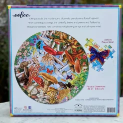 Best eeBoo Puslespil med 500 brikker - Svampe & sommerfugle