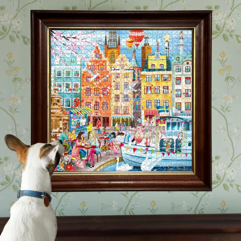 Online eeBoo Puslespil med 1.000 brikker - Stockholm