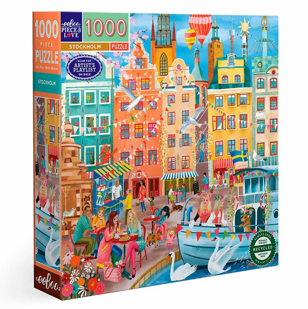 Online eeBoo Puslespil med 1.000 brikker - Stockholm