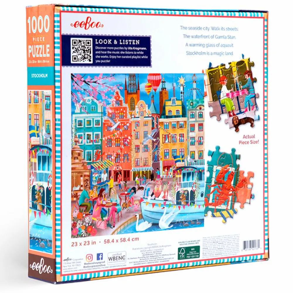 Online eeBoo Puslespil med 1.000 brikker - Stockholm