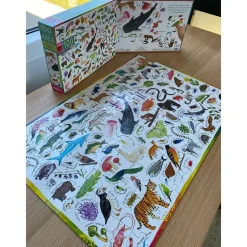 Best eeBoo Puslespil med 100 brk. - Dyr i verden