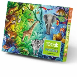 Discount Crocodile Creek Puslespil med 100 brk. - Jungleparadis