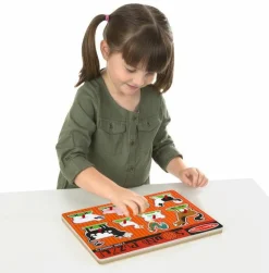 New Melissa & Doug Puslespil med lyd - Bondegårdsdyr
