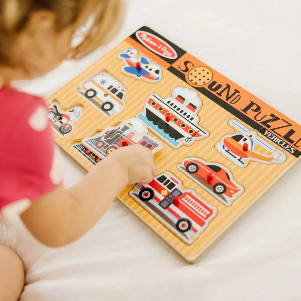 Hot Melissa & Doug Puslespil med lyd - køretøjer