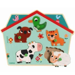 Sale Djeco Puslespil med lyd - På bondegården