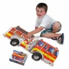 Melissa & Doug Puslespil til gulv - 24 brikker Brandbil
