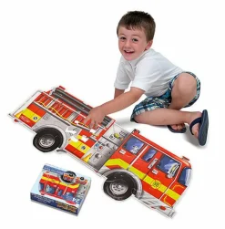 Melissa & Doug Puslespil til gulv - 24 brikker Brandbil