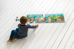 Scratch Puslespil til gulv, 100 brikker - Byliv