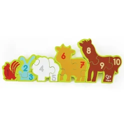 Discount educa Puslespil, tosidet m. 10 brikker - Dyr og tal
