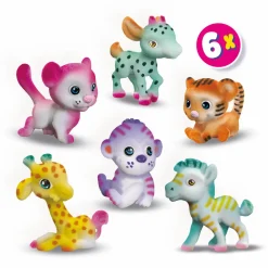New SES Creative Pustetusser - Dekorér safaridyr, 6 stk