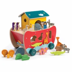 Outlet Tender Leaf Puttekasse - Noahs Ark, inkl. 10 dyrepar