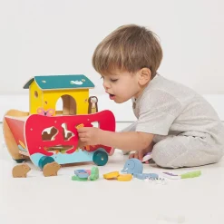 Outlet Tender Leaf Puttekasse - Noahs Ark, inkl. 10 dyrepar