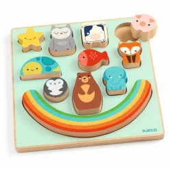 Clearance Djeco Puzz & Boom Rainbow - 2-i-1 balancespil