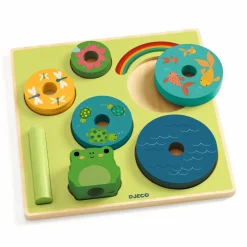 Best Djeco Puzz & Stack Rainbow - 2-i-1 stabletårn