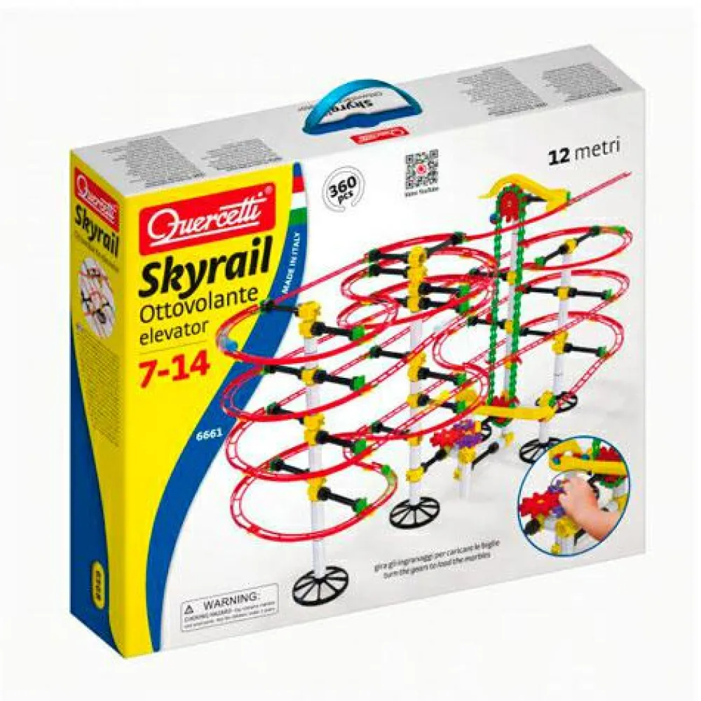 Clearance Quercetti Skyrail Ottovalante Elevator Kuglebane