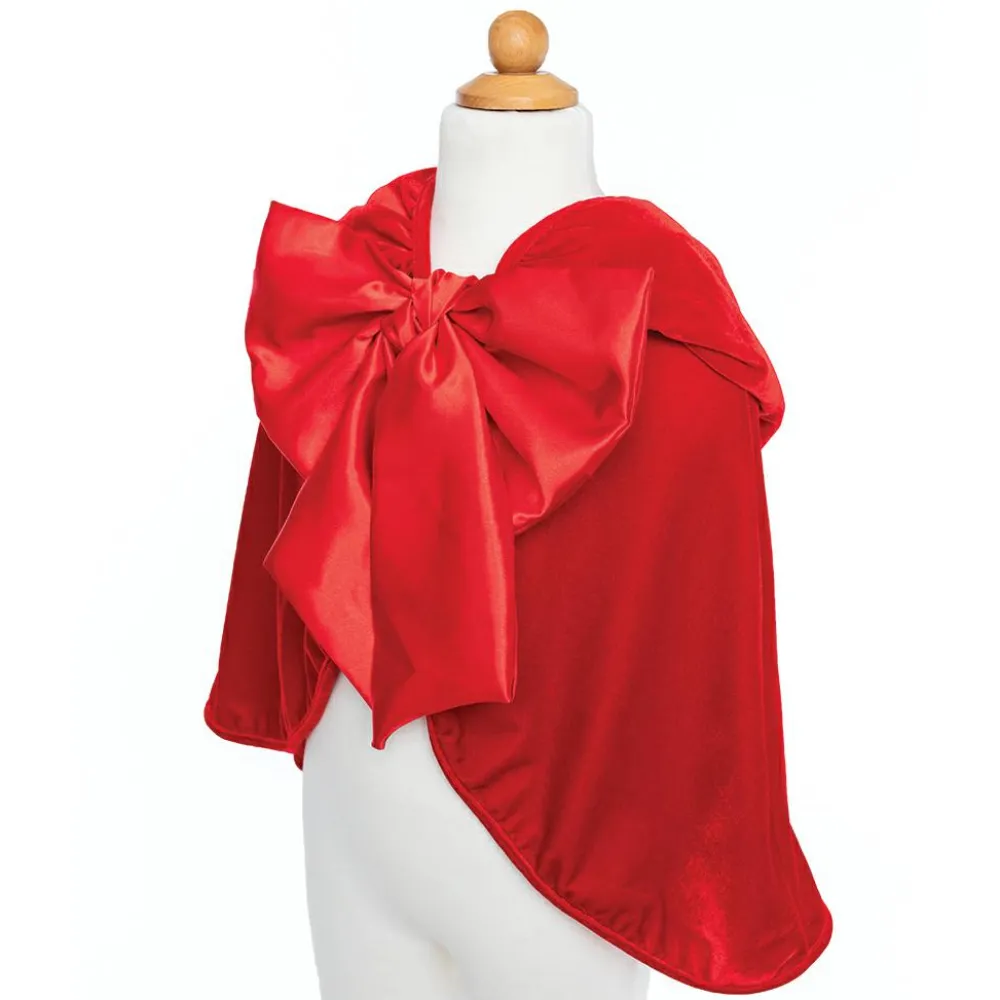 Discount Great Pretenders Rødhættekappe med stor sløjfe, str. 4-6 år