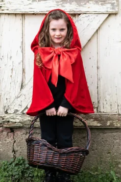 Discount Great Pretenders Rødhættekappe med stor sløjfe, str. 4-6 år