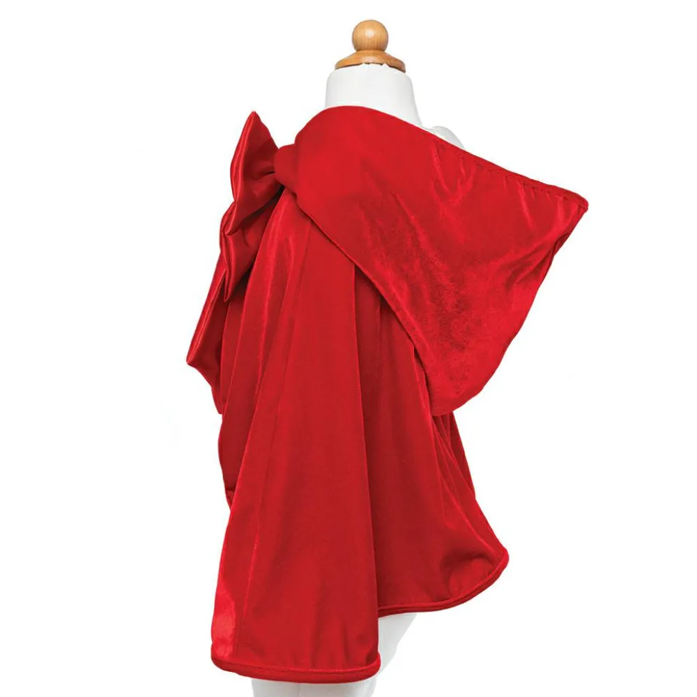 Discount Great Pretenders Rødhættekappe med stor sløjfe, str. 4-6 år