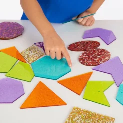 Sale tickit® Regnbue former m. glitter, 21 stk