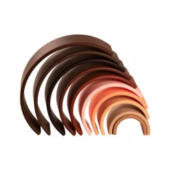 Sale Dëna Regnbue i silikone - Jordfarver, 10 dele