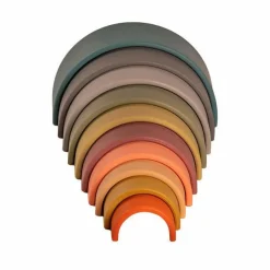 New Dëna Regnbue i silikone - Natur, 10 dele