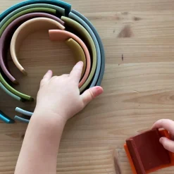 New Dëna Regnbue i silikone - Natur, 10 dele