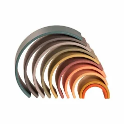 New Dëna Regnbue i silikone - Natur, 10 dele