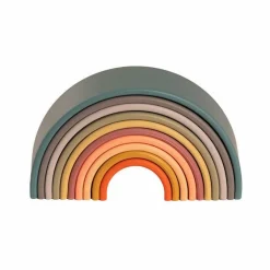 New Dëna Regnbue i silikone - Natur, 10 dele