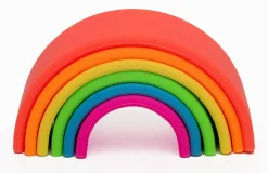 Dëna Regnbue i silikone - Neon, 6 dele