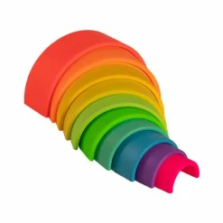 Best Dëna Regnbue i silikone - Neon, 10 dele