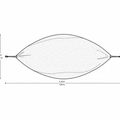Rejsehængekøje dobbelt (mesh) - Sand