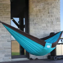 Best Rejsehængekøje dobbelt (nylon) - Turkis