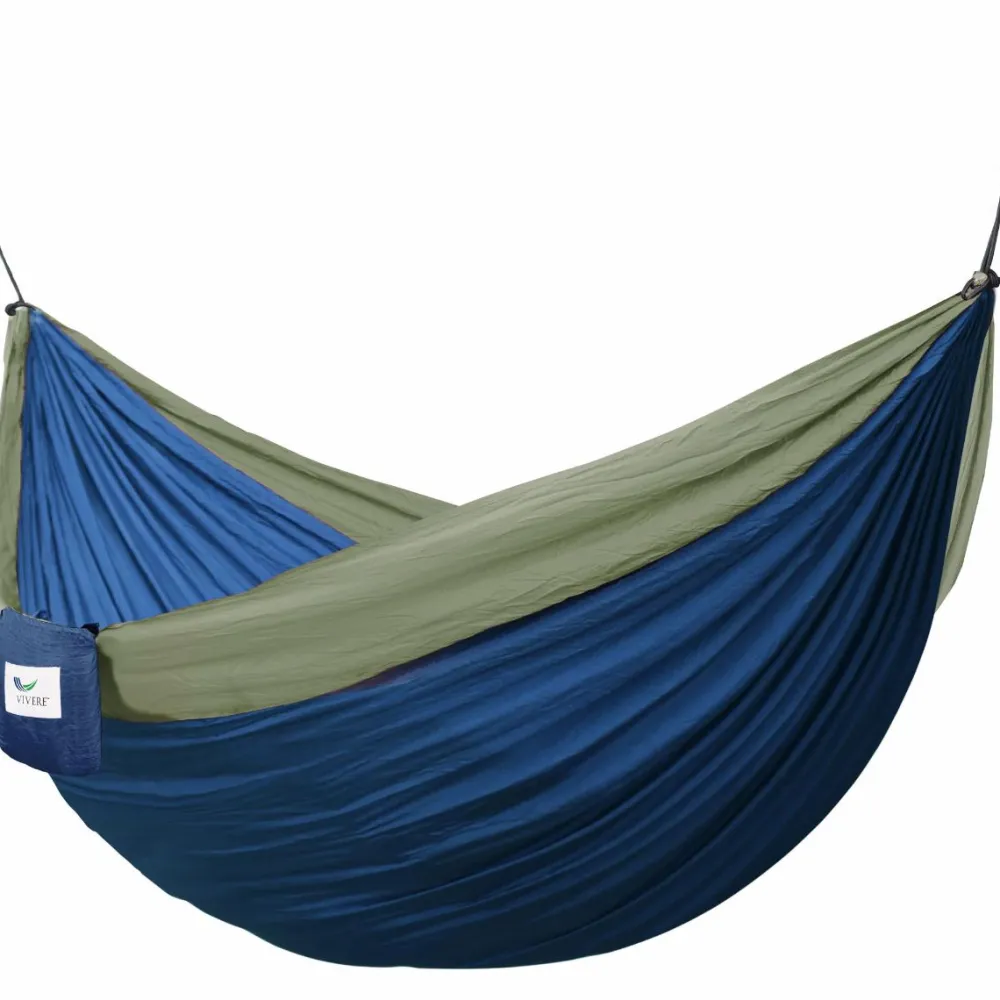 Sale Rejsehængekøje dobbelt (nylon) - Mørkeblå