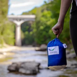 Sale Rejsehængekøje dobbelt (nylon) - Mørkeblå