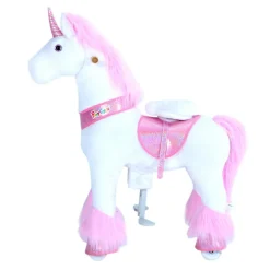 PonyCycle Rid Selv - Enhjørning pink, Medium