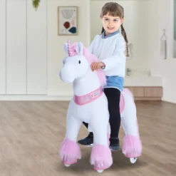 PonyCycle Rid Selv - Enhjørning pink, Medium