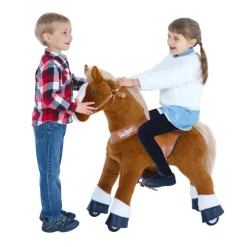 PonyCycle Rid Selv - Hest, lysebrun m. hvid blis, Small