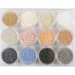 Creativ Company Rocaiperler Ø1,7 mm - Douce, 12 x 15 gr.