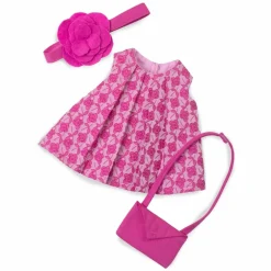 Rubens Barn Rubens Cutie tilbehør - Rosemønstret tøj