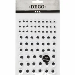 Best Creativ Company Rulleøjne, selvklæbende - Flere str., 69 stk