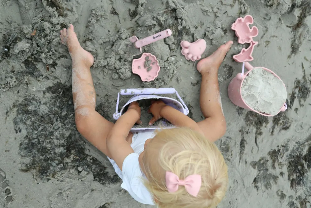 Clearance Scrunch Sandforme i silikone - Nordiske farver, 4 stk.