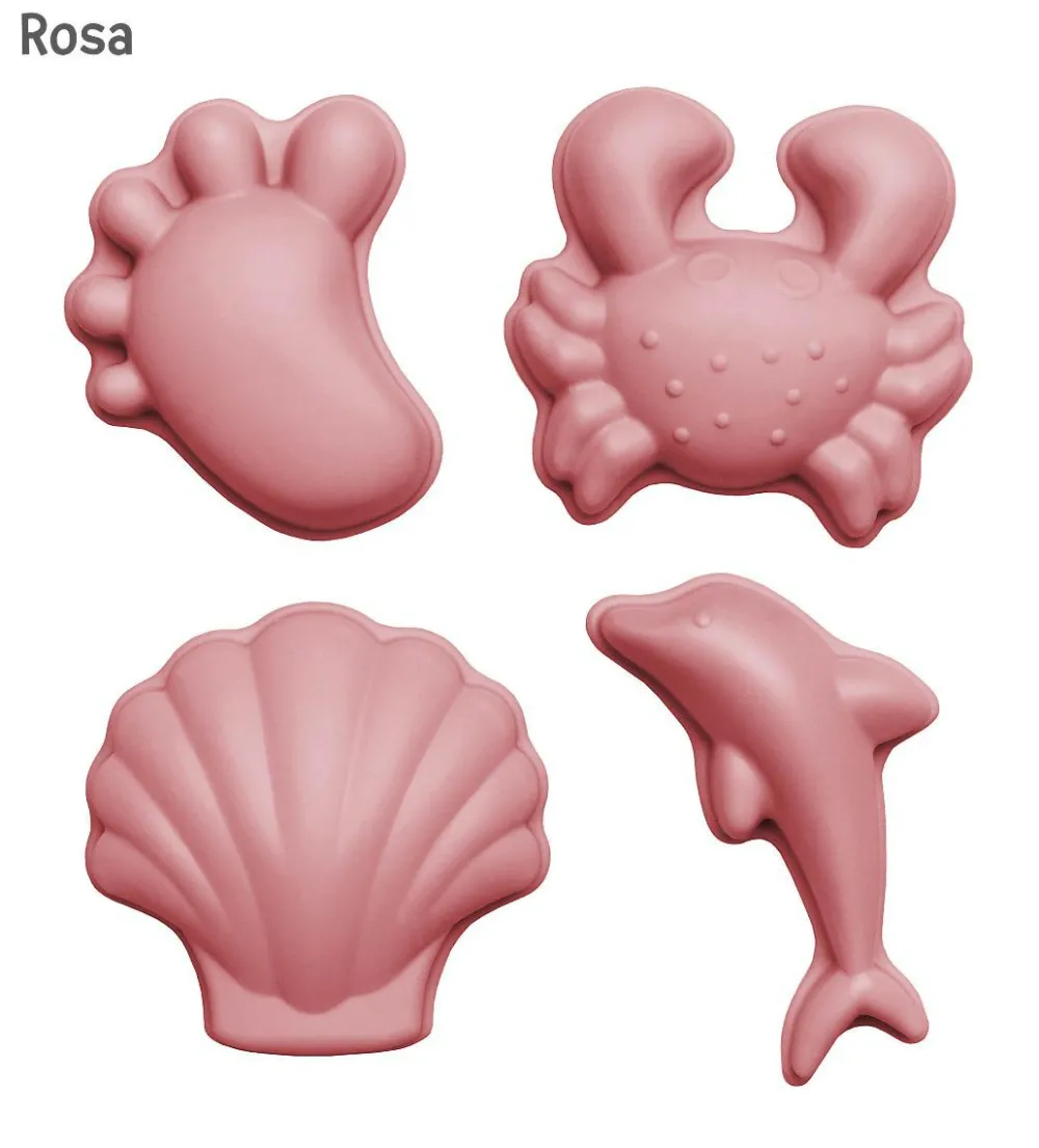 Clearance Scrunch Sandforme i silikone - Nordiske farver, 4 stk.