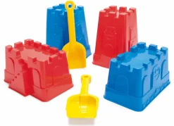 Online Dantoy Sandsæt - Tårne, fæstninger og skovle, 6 dele