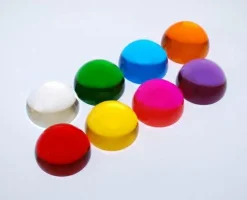 Hot tickit® Sanse halvkugler – Transparente, 8 stk