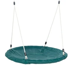 Best DICE Sansegynge Ø100 cm - Mørkegrøn (beige reb)