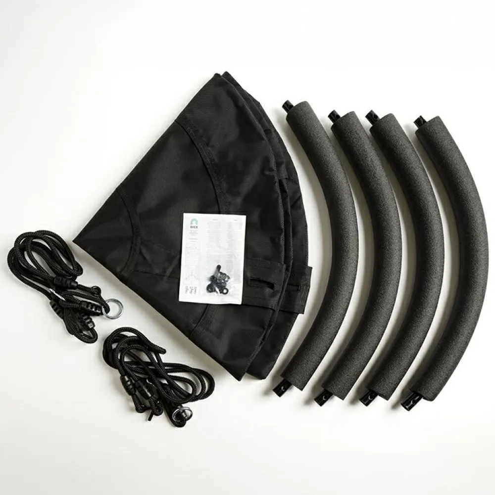 Clearance DICE Sansegynge Ø100 cm - Sort (sort reb)