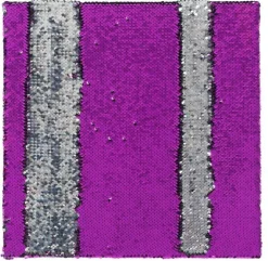 Outlet Sanseplade m. pailetter - Lilla/Sølv